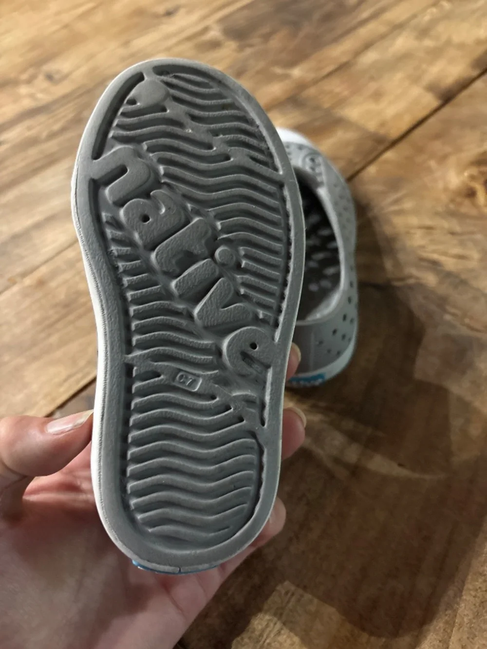 Native grey shoes size C7